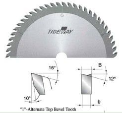 Dente conico TCT Lame per il taglio di pannelli laminati