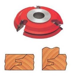 Verniciato rosso 3 denti TCT 45 ° blocco miter stozzatori con sabbiatura finito