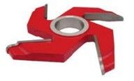 4 Denti rossi double face TCT pannello alzando 45 #carbon acciaio coltelli stozzatori