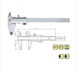 Apra il calibro a corsoio resistente di modi 0-150mm del blocco quattro con le scale metriche