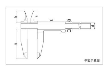 Calibro a corsoio di graduazione 600mm dell'acciaio inossidabile 0.02mm per il laboratorio della scuola