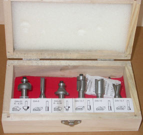 6 Set router bit set per il taglio di laminato bordo, pietra artificiale
